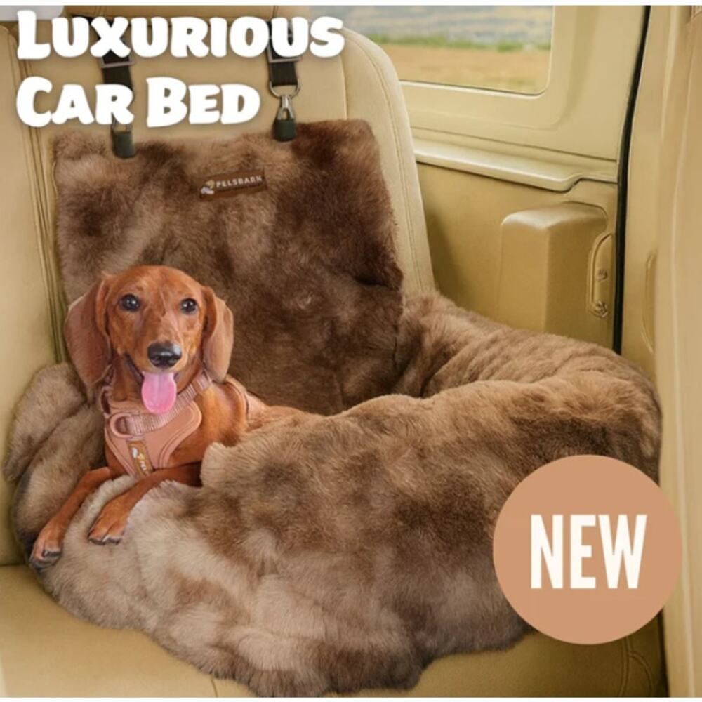 Pelsbarn Brown Luxurious Cozy Car Bed Small